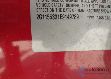 2014 Chevrolet Impala 2Lz from USA, damaged, VIN 2G1155S31E9149789